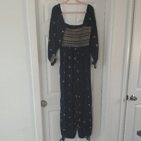 Free People Dahlia Embroidered Jumpsuit - Picture 6 of 8